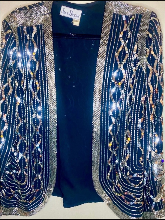 Jack Bryan Jackets & Blazers - Vintage 80s Jack Bryan sequined evening jacket. SZ M